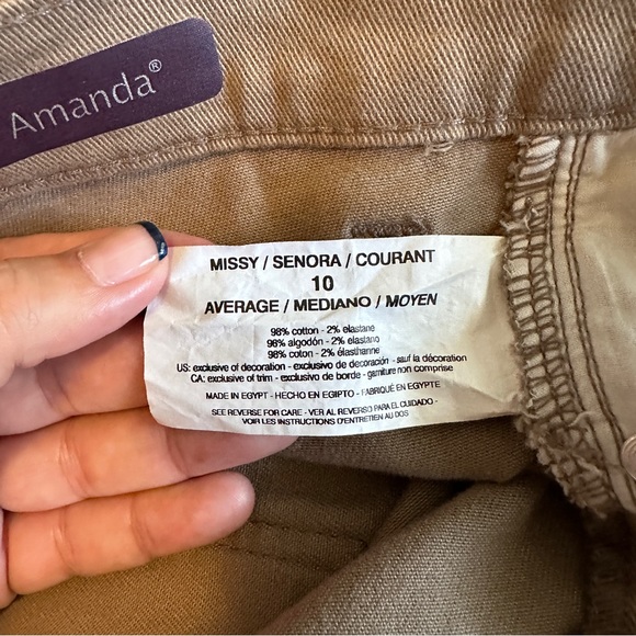 Beige Liz Claiborne - Amanda Jeans/Pants, Size 10 - Picture 5 of 16